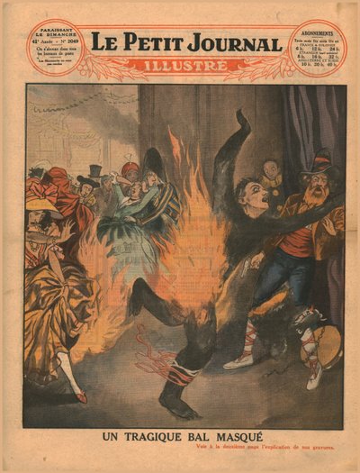 En tragisk maskerad bal, 1930. av Unbekannt