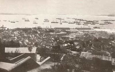 Utsikt över de nya kajerna vid byggtiden, 1914 av Unbekannt