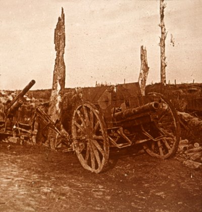 Övergivna kanoner, c1914-c1918 av Unbekannt
