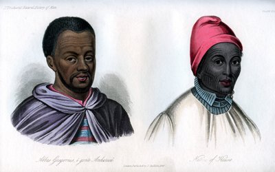Abbas Gregorius och en infödd Hausa, 1848 av Unbekannt