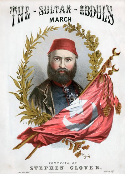Abd-ul-Aziz 1830-1876, Turkiets sultan från 1861, c1871 av Unbekannt