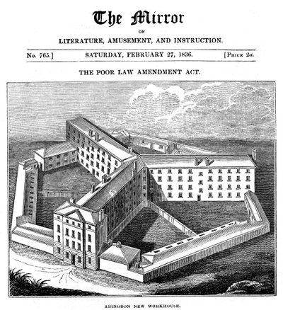 Abingdon Workhouse, Oxfordshire, byggt för Abingdon Union, 1836 av Unbekannt