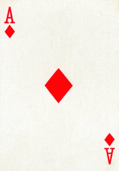 Ace of Diamonds från en kortlek med Goodall & Son Ltd.-spelkort, c1940 av Unbekannt