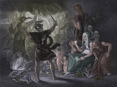 Akt IV Scen i från Macbeth, c1800-talet av Unbekannt