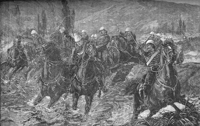 Action in the Chardeh Valley, 11 december 1879, Trying to Save the Guns, 1879, c1880 av Unbekannt