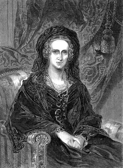 Adelaide av Saxe-Coburg Meiningen 1792-1849, tyskfödd drottning-gemål av William IV, 1849 av Unbekannt