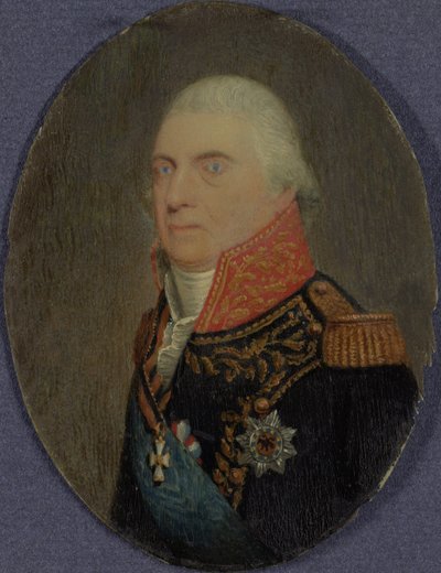 Amiral Jan Hendrik van Kinsbergen 1735-1819, greve av Dogger Bank, ca. 1810 av Unbekannt