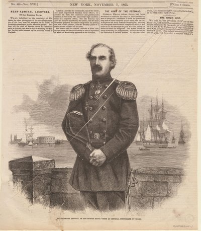 Amiral Stepan Stepanovich Lesovsky 1816-1866 i New York, 1863. av Unbekannt