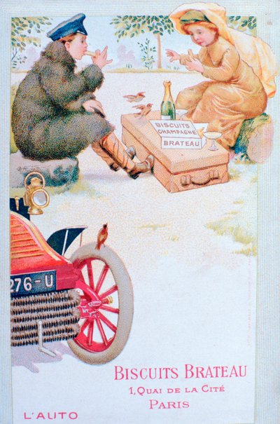 Annons för Biscuits Brateau, c1900-talet av Unbekannt