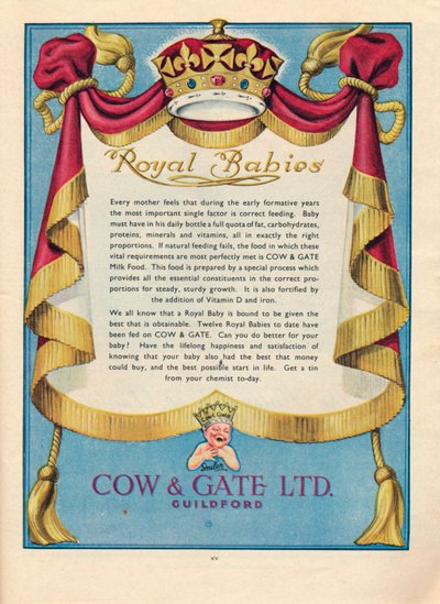 Annons för Cow & Gate Ltd., 1951 av Unbekannt