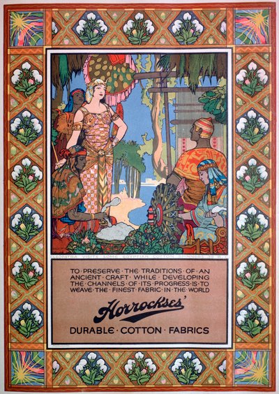 Annons för Horrockses-tyger, 1920 av Unbekannt