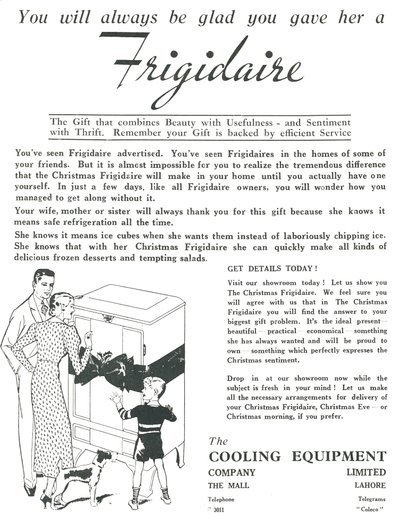 Annons för Frigidaire-kylskåp, 1936. av Unbekannt