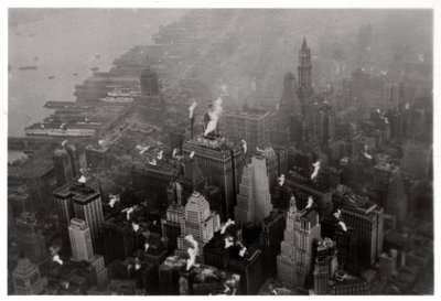 Flygfoto över Manhattan, New York City, USA, från en zeppelinare, 1928 1933 av Unbekannt