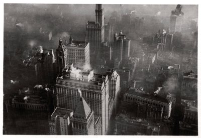 Flygfoto över Manhattan, New York City, USA, från en zeppelinare, 1928 1933 av Unbekannt