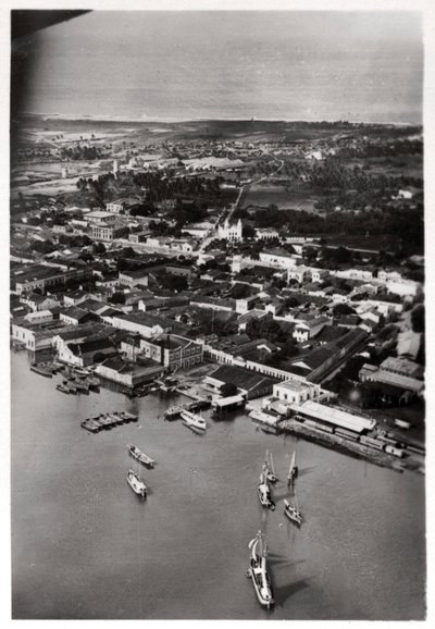 Flygfoto över Natal, Sydafrika, från en Zeppelin, 1930 1933 av Unbekannt