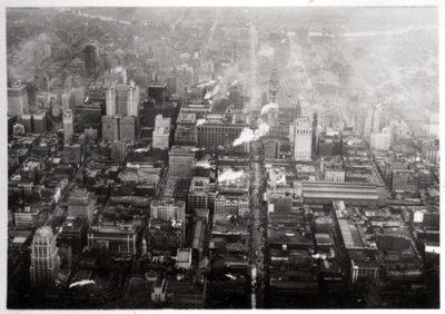 Flygfoto över Philadelphia, Pennsylvania, USA, från en Zeppelin, 1928 1933 av Unbekannt