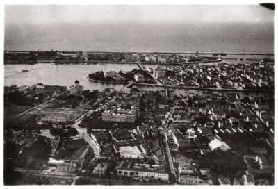 Flygfoto över Recife, Brasilien, från en zeppelinare, 1930 1933 av Unbekannt