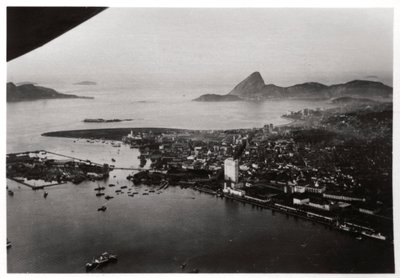 Flygfoto över Rio de Janeiro, Brasilien, från en zeppelinare, 1930 1933 av Unbekannt