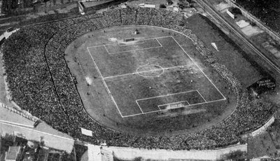 Flygfoto över Stamford Bridge, stadion för Chelsea Football Club, London, c1922 av Unbekannt