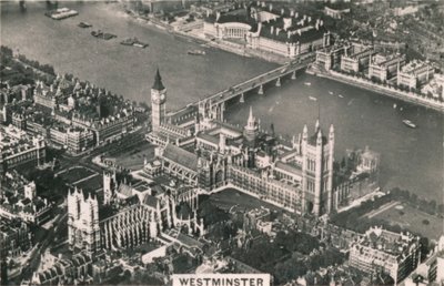 Flygfoto över Westminster, 1939 av Unbekannt