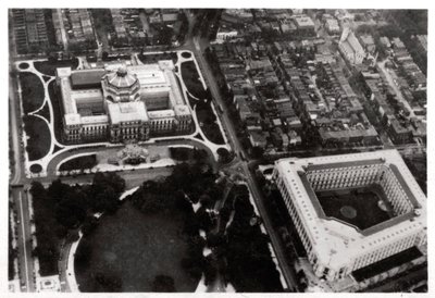 Flygfoto över Library of Congress, Washington DC, USA, från en zeppelinare, 1928 1933 av Unbekannt