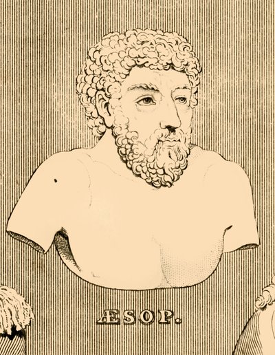 Aesop, c620-564 f.Kr., 1830. av Unbekannt