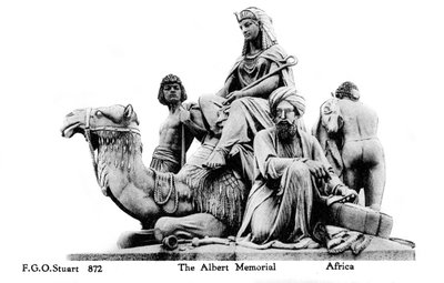 Afrika, Albert Memorial, London, 1900-talet av Unbekannt