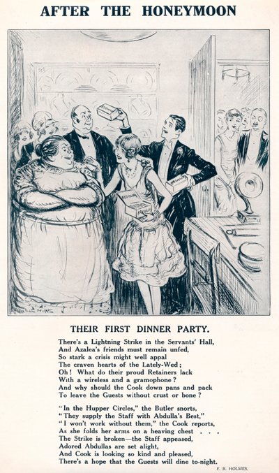 After the Honeymoon - Deras första middagsbjudning, 1927 av Unbekannt