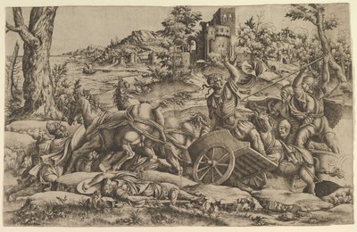 Agamemnon dödade Odios, ca. 1545. av Unbekannt