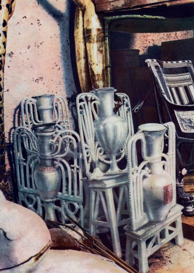 Alabastervaser, Tutankhamons grav, Egypten, 1933-1934 av Unbekannt