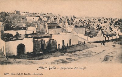 Albero Bello - Panorama över bergen, c1910. av Unbekannt