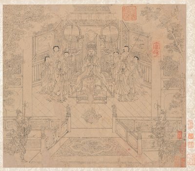 Album med daoistiska och buddhistiska teman, 1200-talet. av Unbekannt