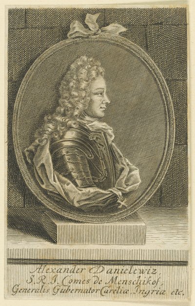 Alexander Danilovich Menshikov, Generalissimo, Prins av det heliga romerska riket, 1705. av Unbekannt