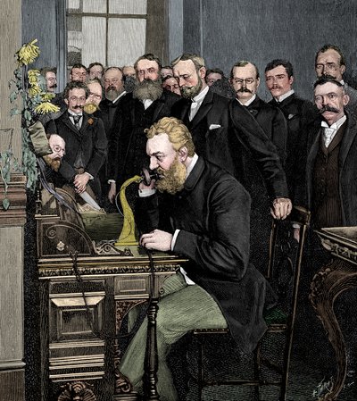Alexander Graham Bell 1847-1922, skotskfödd amerikansk uppfinnare av Unbekannt