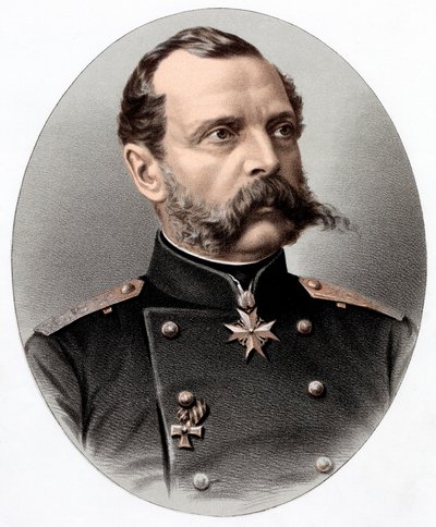 Alexander II 1818-1881, tsar av Ryssland från 1855, c1880 av Unbekannt