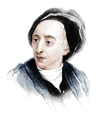 Alexander Pope, engelsk poet i början av artonhundratalet, c1850 av Unbekannt