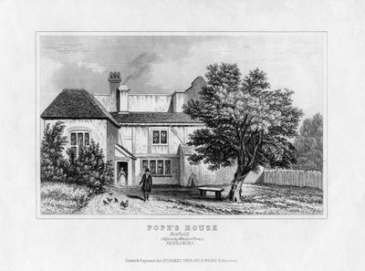 Alexander Popes House, Binfield, Berkshire, mitten av 1800-talet av Unbekannt