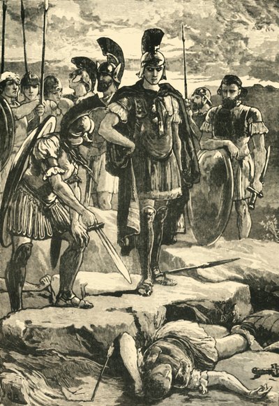 Alexander och Darius kropp, 1890. av Unbekannt