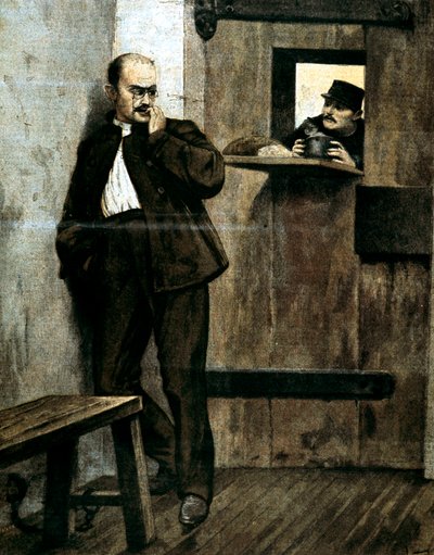 Alfred Dreyfus i fängelse, 1895 av Unbekannt