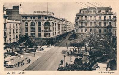 Alger - Place Bugeau, c1930 av Unbekannt