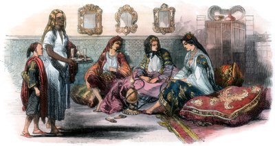 Algeriska kvinnor, 1857 av Unbekannt
