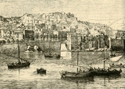 Alger, från havet, 1890. av Unbekannt