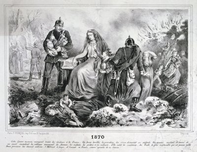Allegorisk serie, fransk-preussiska kriget, 1870-1871 av Unbekannt
