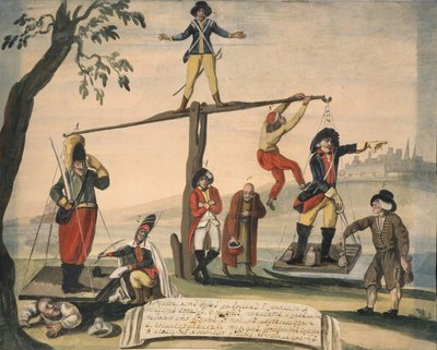 Allegori över Europa 1791, 1791 av Unbekannt