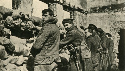 Allierade soldater i Flandern, första världskriget, 1915, c1920. av Unbekannt
