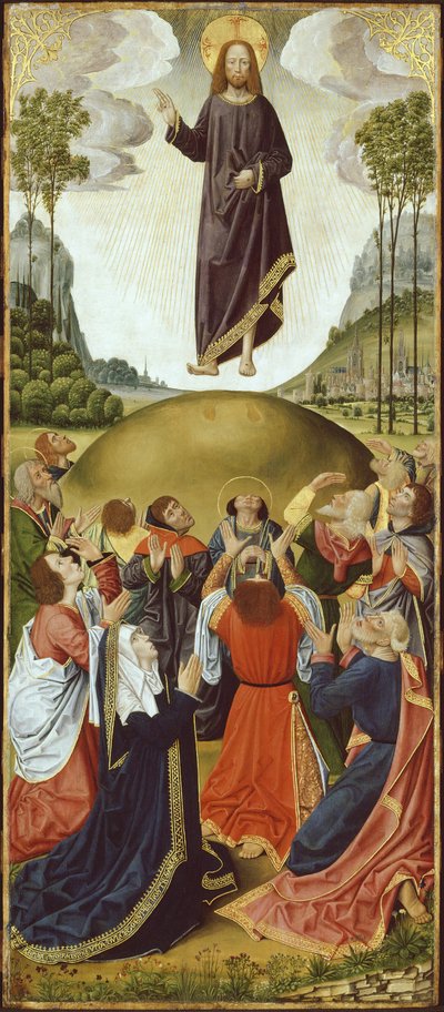 Altartavla från Thuison-les-Abbeville: The Ascension, 14901500. av Unbekannt