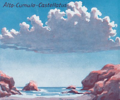 Alto-Cumulo-Castellatus - Ett dussin av de viktigaste molnformerna på himlen, 1935 av Unbekannt
