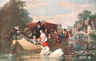 An Episod in the Happier Days of Charles I, 1853, c1902. av Unbekannt