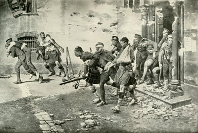 En incident i reträtten från Mons, 1919. av Unbekannt