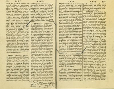 En redogörelse för Claude Marin Saugrain, Antoine Saugrains farbror, 15 februari 1735 av Unbekannt